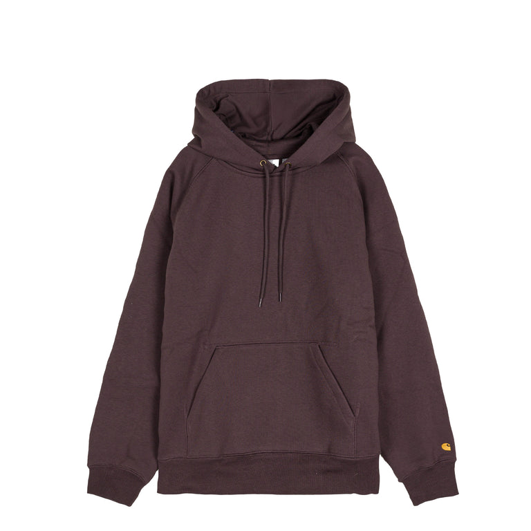 Carhartt WIP Hooded Chase Sweatshirt - M / Shale / Gold
