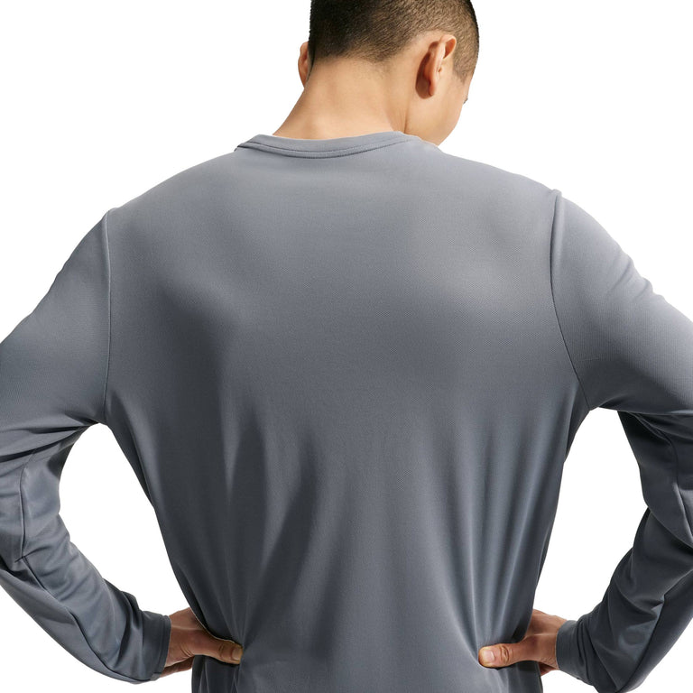 Nike	Miler Breathe Dri-Fit Long-Sleeved Running Shirt - XXL / Smoke Grey / Reflective Silver - 4