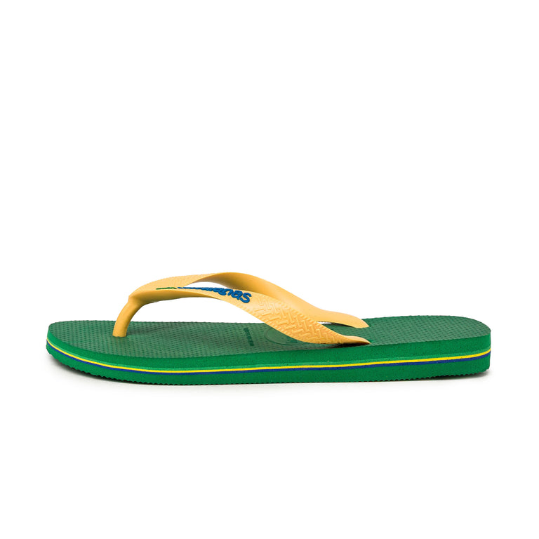 Havaianas Brasil Logo - 43-44 / Green / Yellow
