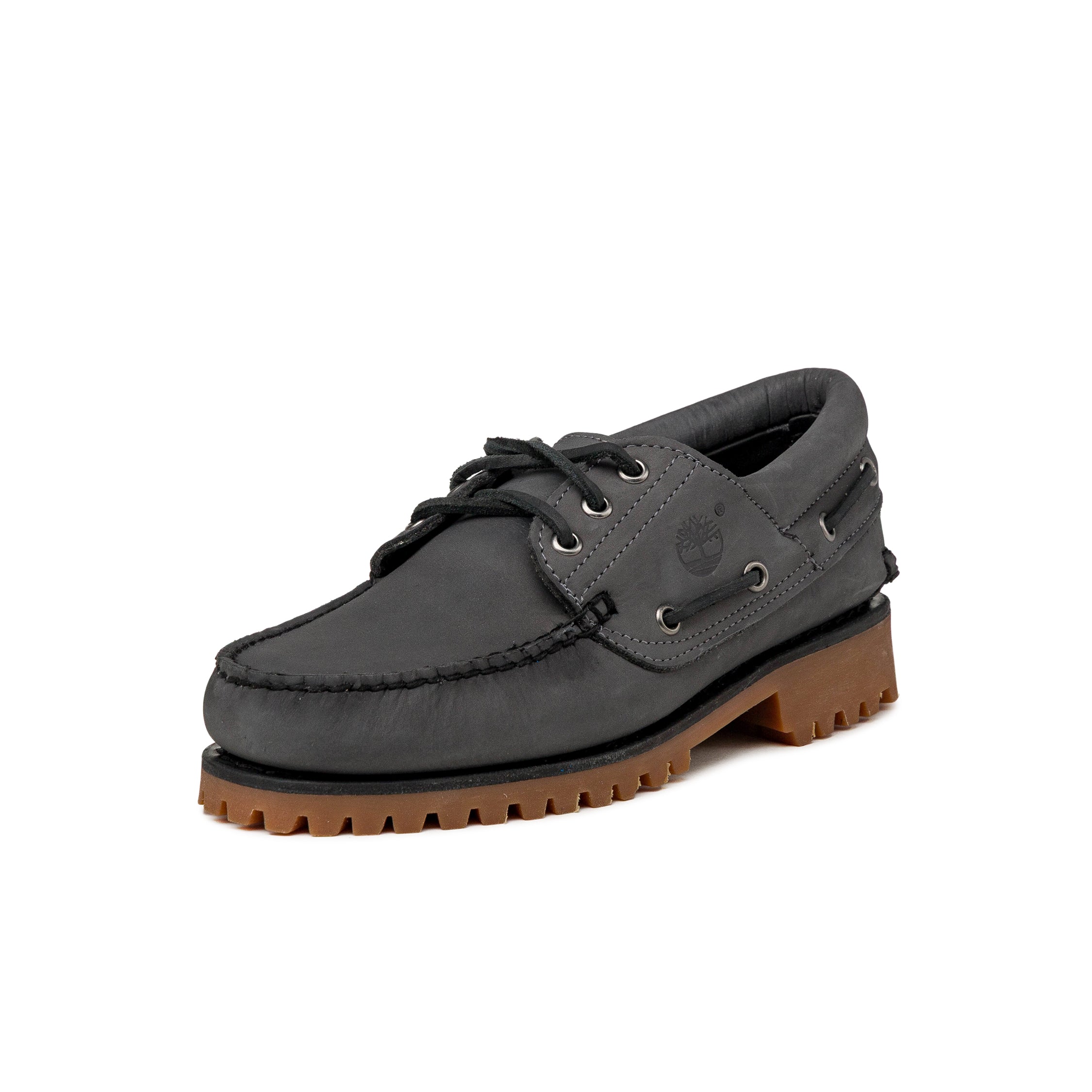 靴 Timberland 3EYE CLASSIC LUG GRAY 30cm Timberland Men's 3-Eye Classic Lug Shoe in Dark Grey Nubuck Timberland