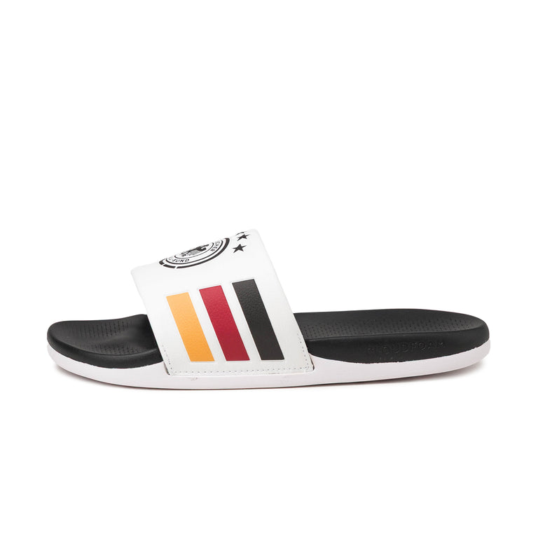 Adidas x DFB Adilette Comfort 2.0 - 40.5 / Footwear White / Core Black / Collegiate Gold
