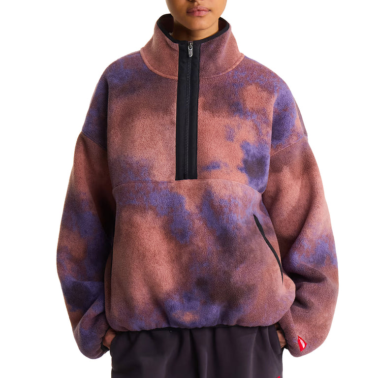 The North Face Red Box Printed 1/2 Zip Fleece - S / Grounded Plum 1989 Catalogue Print - 3