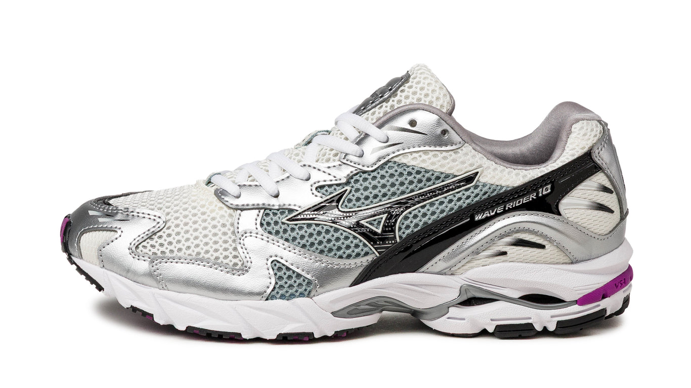 美品✨MIZUNO 25.5 WAVE RIDER 10 GRAY WHITE Mizuno Wave Rider 10 sneakers » bestel nu online!