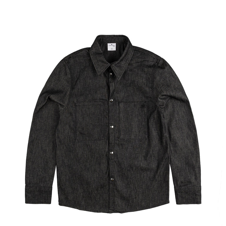 Courreges 2-Pocket Denim Overshirt - 54 / Black
