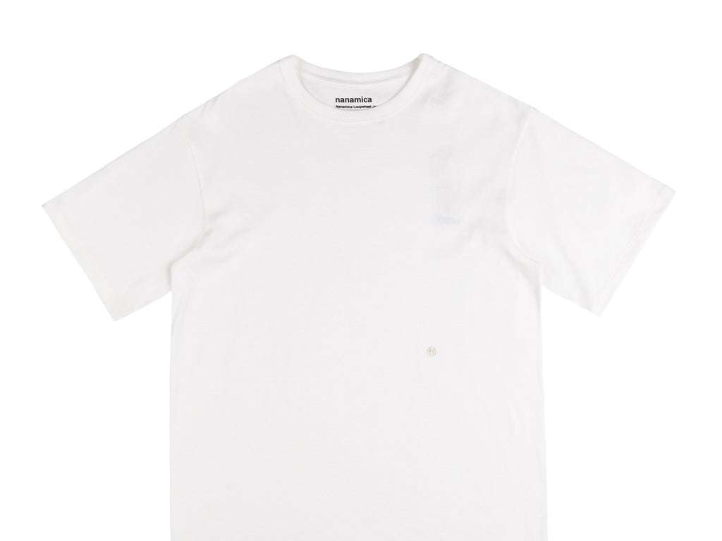 nanamica loopwheel jersey tee tシャツ white Nanamica Loopwheel COOLMAX Jersey Tee White - Made in Japan