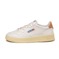 スニーカー Autry Medalist White Leather And Suede Trainer Autry Medalist Low Sneakers In White Leather And Beige Suede