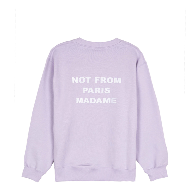 Drole de Monsieur Le Sweatshirt Slogan - L / Lavender
