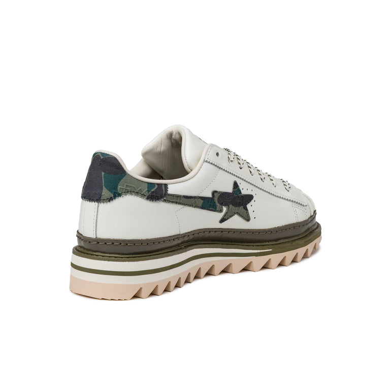 Adidas x Clot by Edison Chen x BAPE Superstar - 38 2/3 / Off White / Branch / Olive Cargo - 3