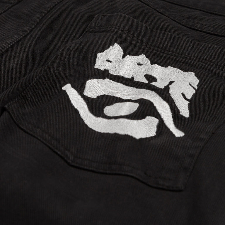 Arte Antwerp Back Pocket Graphic Pants - 28 / Black - 4
