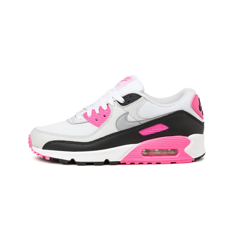 Nike Wmns Air Max 90 - 36.5 / White / Pink Glow / Black / Wolf Grey
