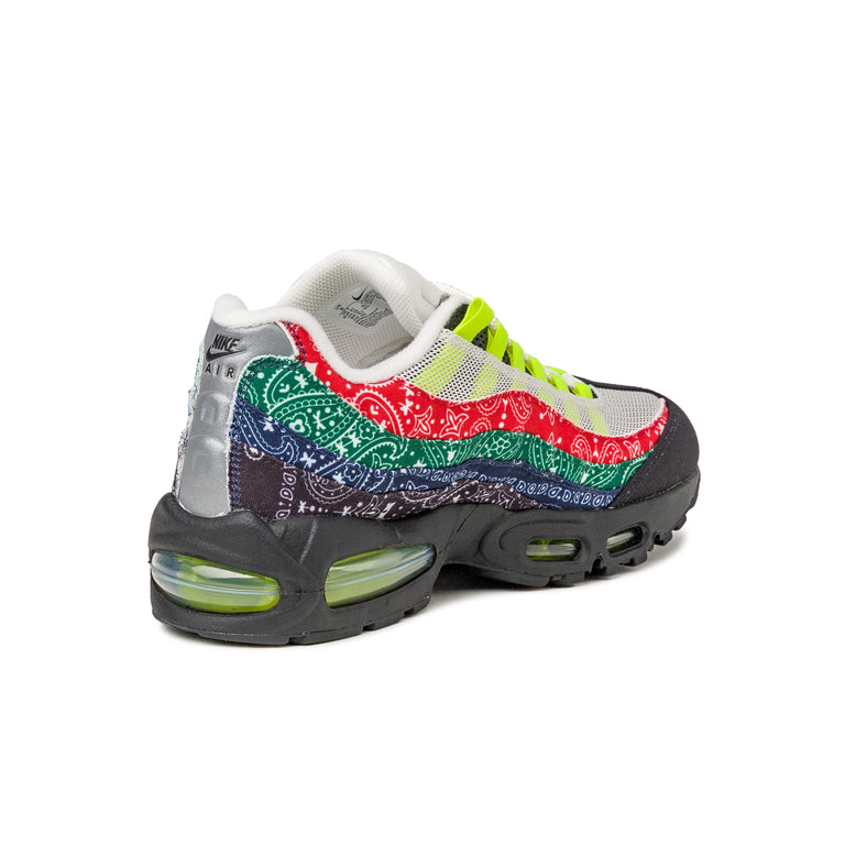 Nike Air Max 95 *Big Bubble* *Paisley Bandana* - 40 / Sail / Volt / University Red / Sport Green - 3