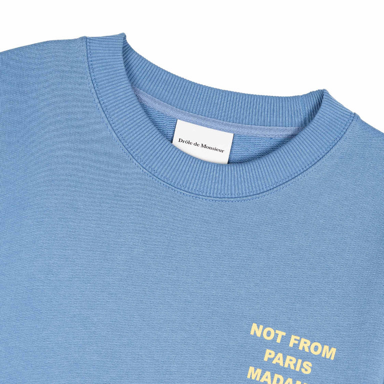 Drole de Monsieur Le Sweatshirt Slogan - XXL / Atlantic Blue - 3
