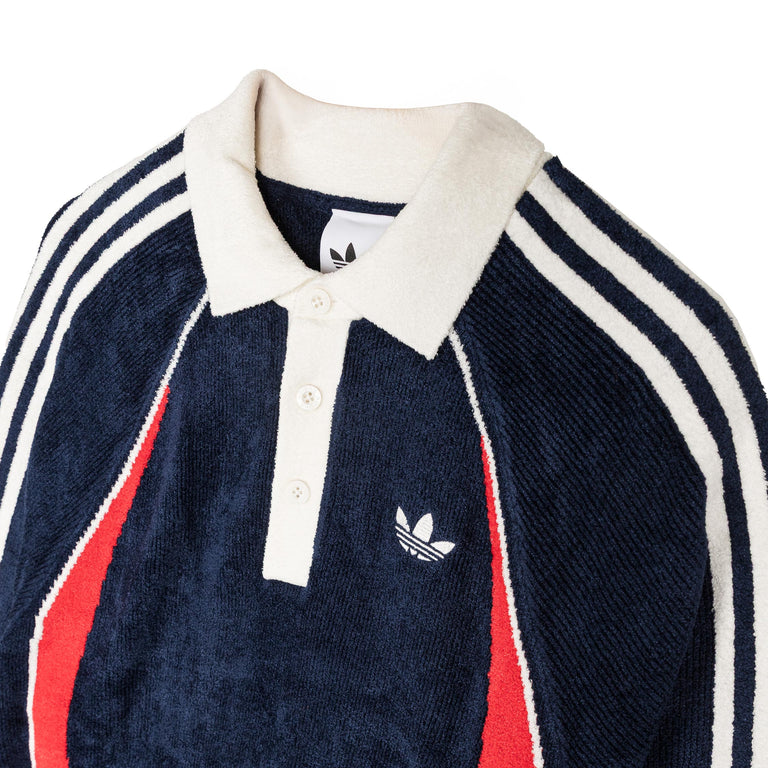 Adidas Retro Remix Teamgeist Poloshirt - XXL / Night Indigo / Better Scarlet / Off White - 2
