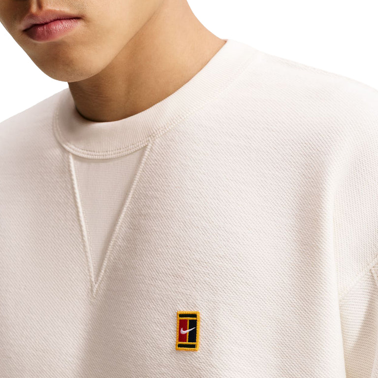 Nike Club Rules French Terry Crewneck - XXL / Sail / Black - 3