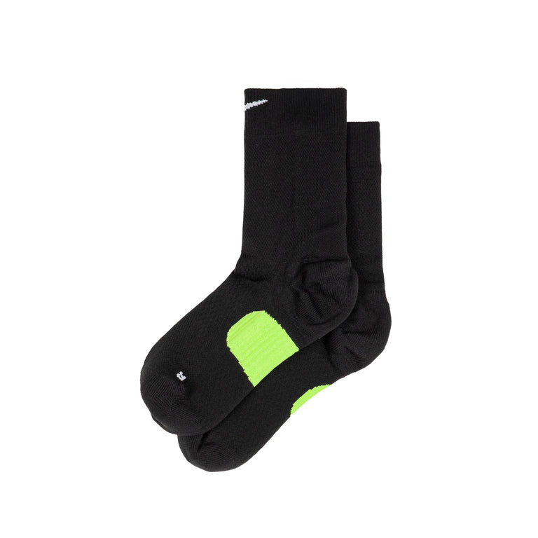 Nike	Running Midweight Crew Socks - XL / Black / Volt / White

