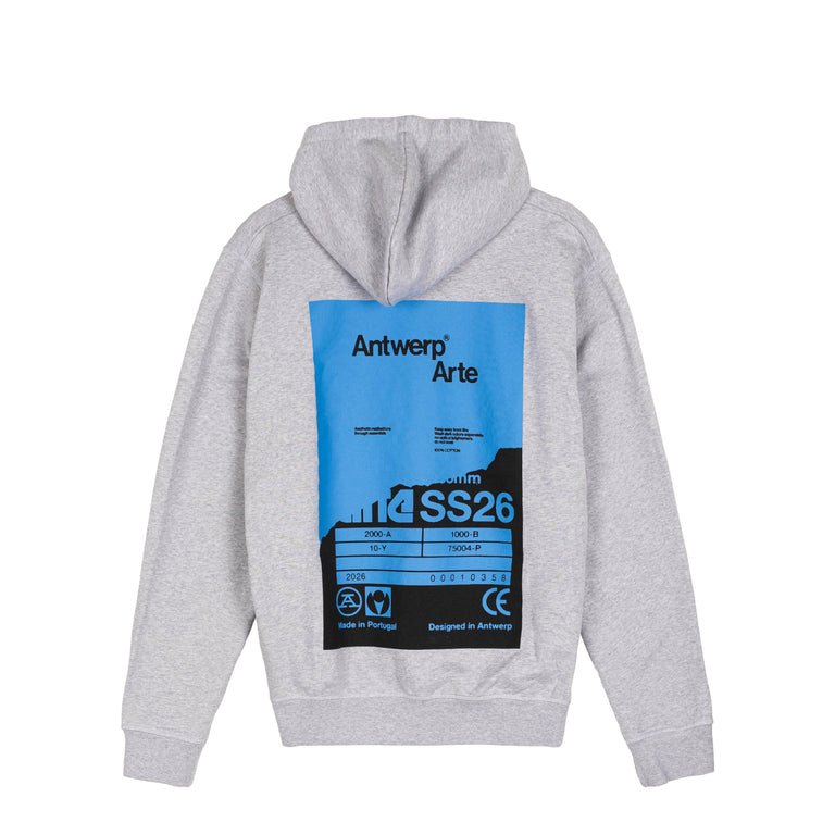 Arte Antwerp Back Poster Hoodie - XXL / Grey
