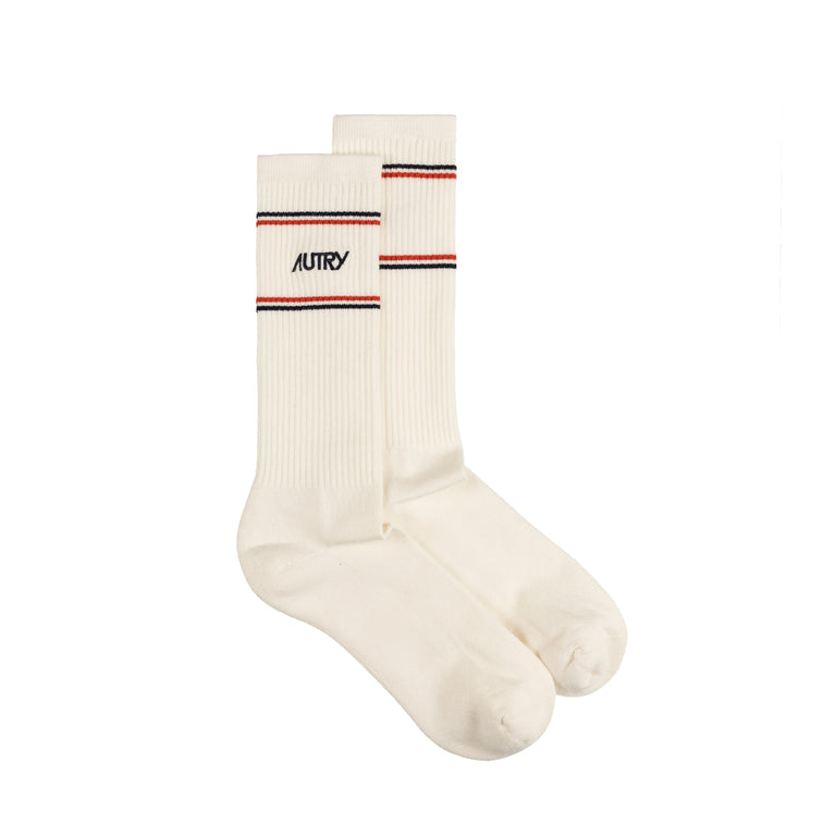Autry x Maison Kitsune Socks Main - L / White
