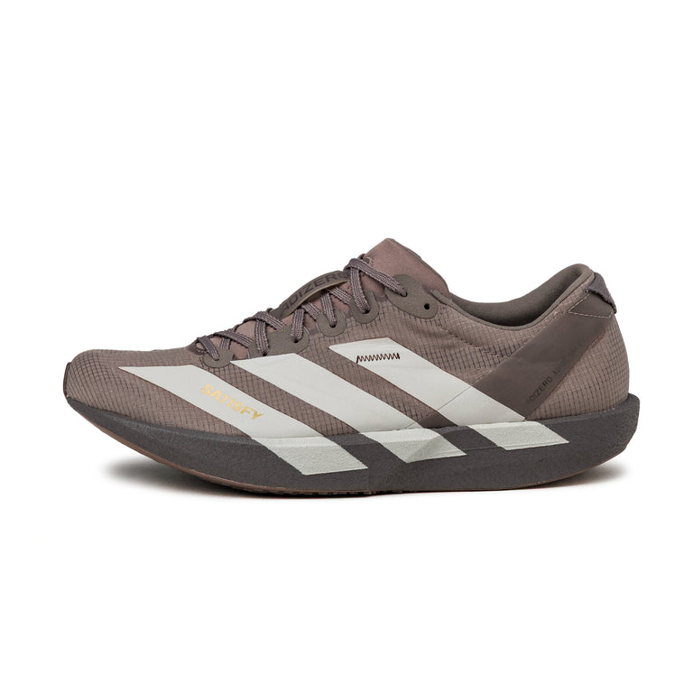 Adidas x Satisfy Adizero Adios - 40 / Earth / Pearl Metallic / Charcoal - 1
