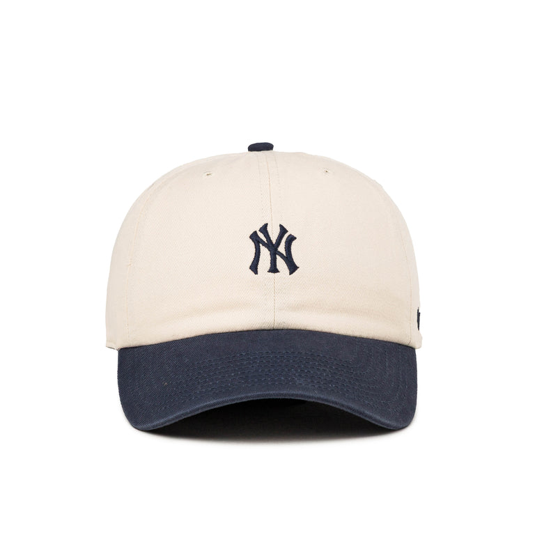 47 MLB New York Yankees *Base Runner Two Tone Clean Up* Cap (Natural / Navy)
