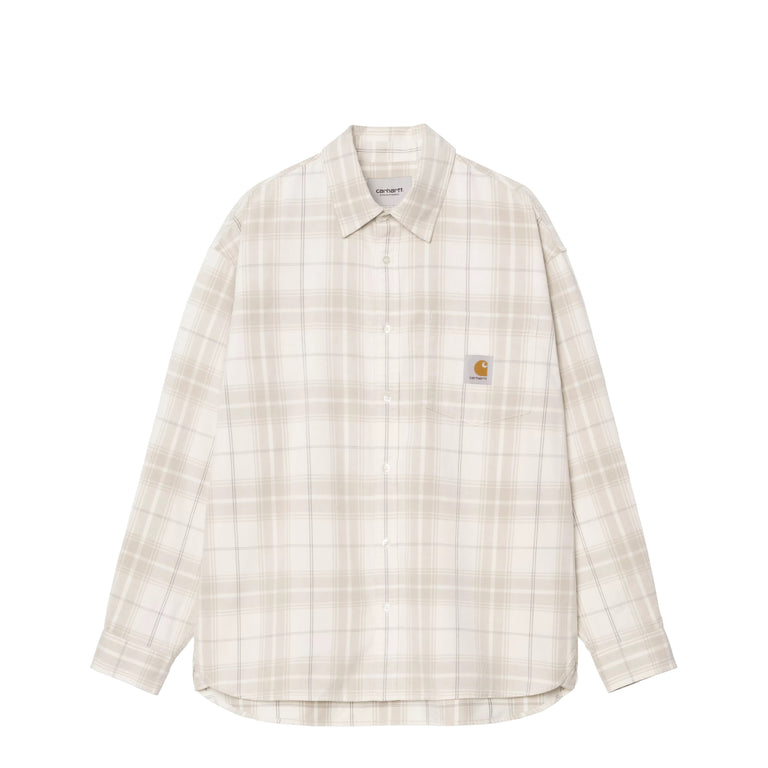 Carhartt WIP L/S Wilber Shirt - M / Wilber Check / Natural
