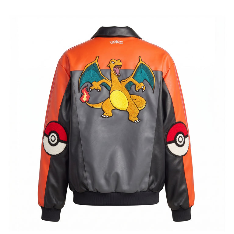 Adidas	x Pokémon *Charizard* Jacket - L / Black / Collegiate Orange
