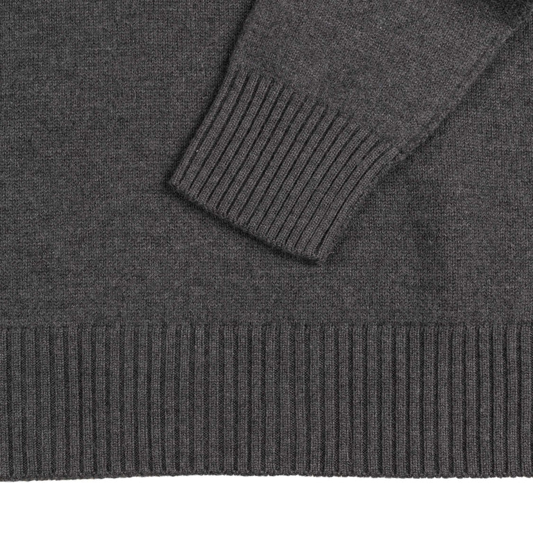 AMI Paris	Ami De Coeur Funnel Neck Wool Sweater