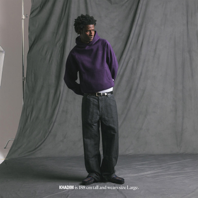 Asphaltgold Essential Hoodie (Purple) onfeet