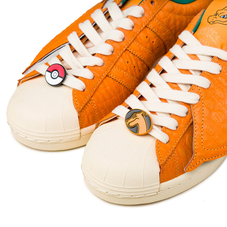 Adidas x Pokémon Superstar Vintage *Charizard* - 36 2/3 / Pure Tangerine / Pure Tangerine / Equipment Green - 4
