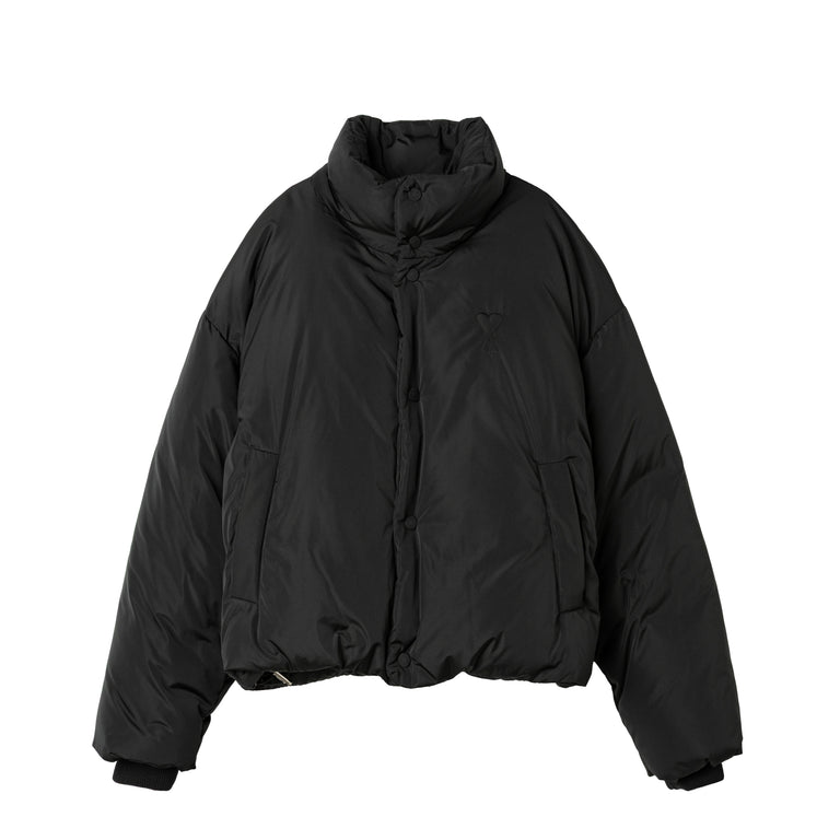 AMI Paris Ami De Coeur Down Jacket - XL / Black

