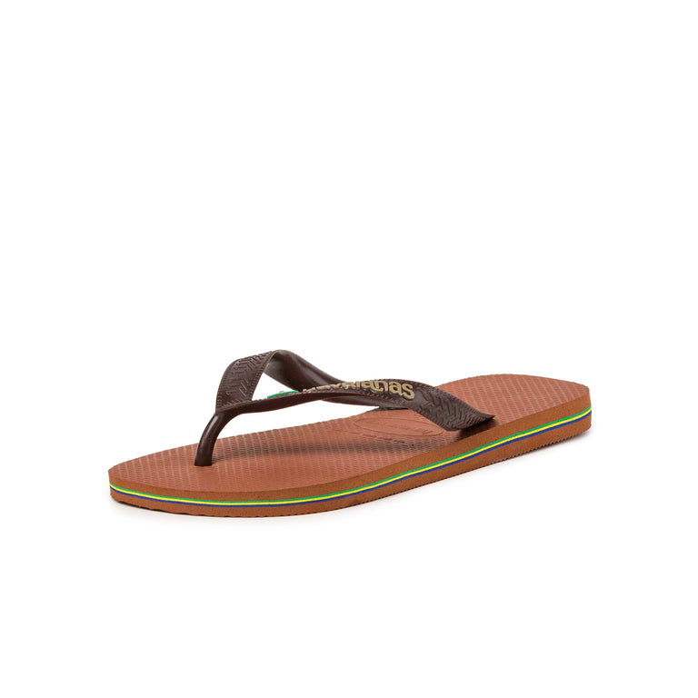 Havaianas Brasil Logo - 39-40 / Brown - 2