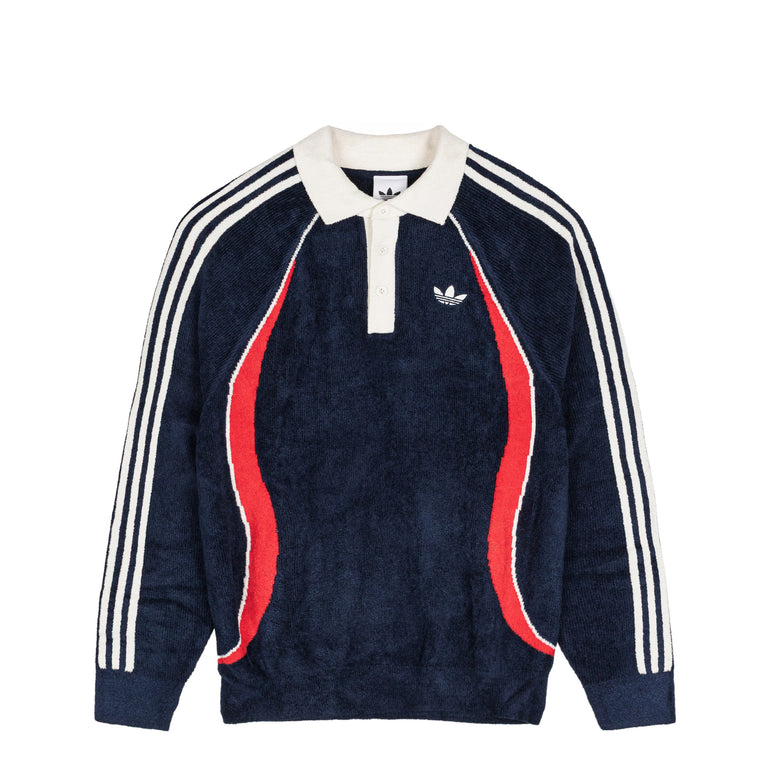 Adidas Retro Remix Teamgeist Poloshirt - XXL / Night Indigo / Better Scarlet / Off White
