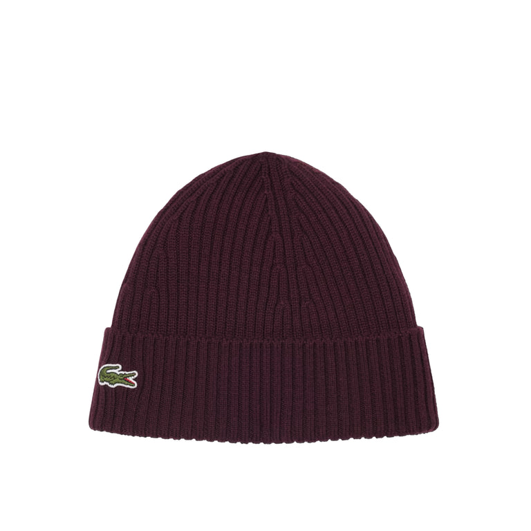 Lacoste Rib Knit Beanie - 1
