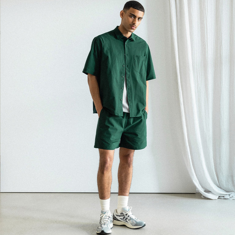 Asphaltgold Essential Track Shorts onfeet