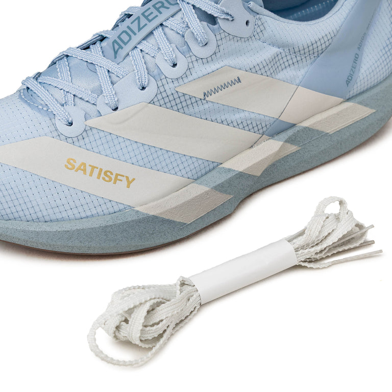 Adidas x Satisfy Adizero Adios - 40 / Wonder Blue / Pearl Metallic / Wonder Blue - 4
