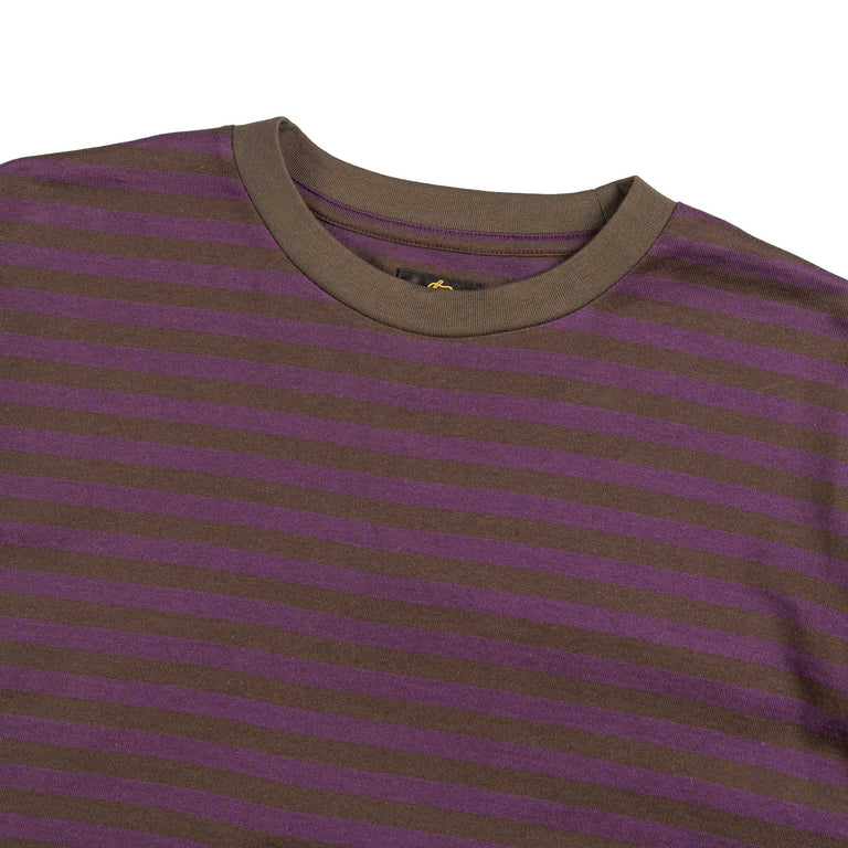 Needles L/S Crew Neck Tee - Cotton Stripe Jersey 