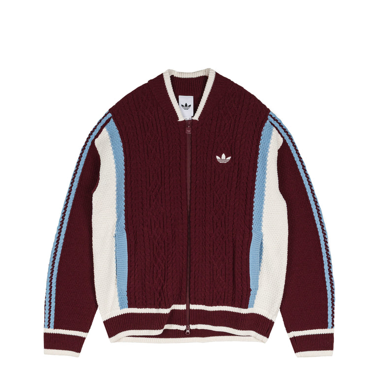 Adidas Retro Remix Cardigan - XXL / Shadow Red / Off White / Ash Blue
