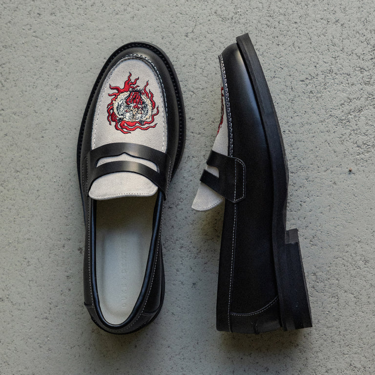 Duke + Dexter Wilde Penny Loafer onfeet