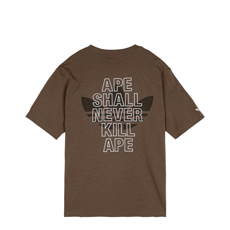 Adidas	x Bape Bape Logo Tee - M / Earth Strata - 6