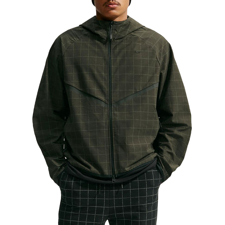 Nike	Tech Loose Dri-FIT Shori Knit Full-Zip All-Over-Print Jacket - XXL / Sequoia / Cargo Khaki / Black - 3
