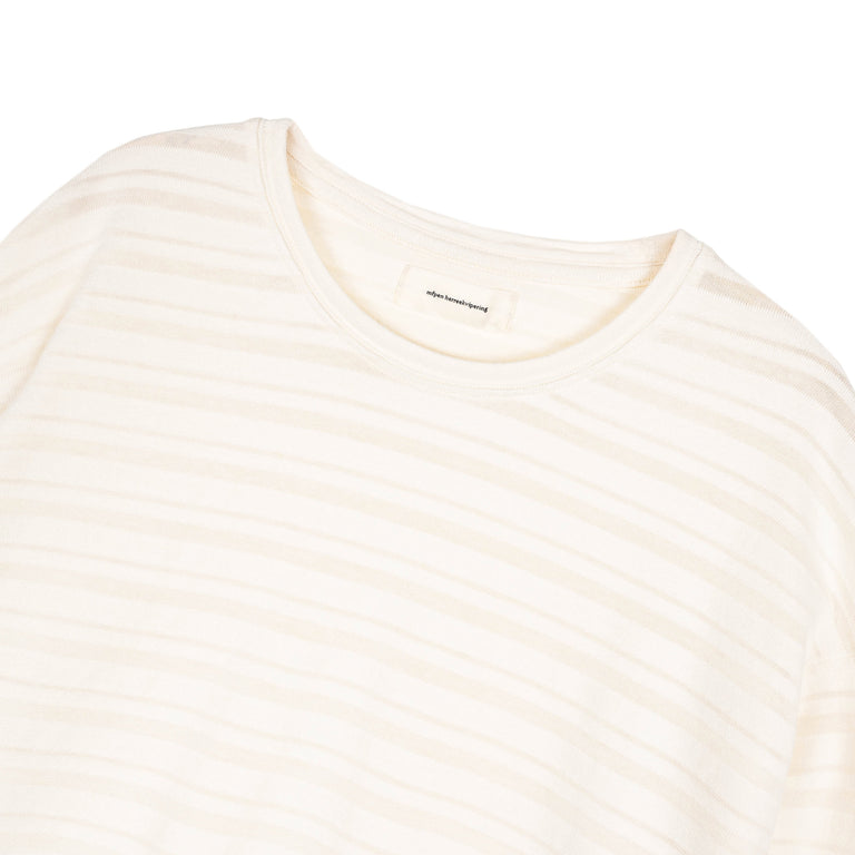 mfpen Round Neck Sweater - L / Off White Stripe - 2