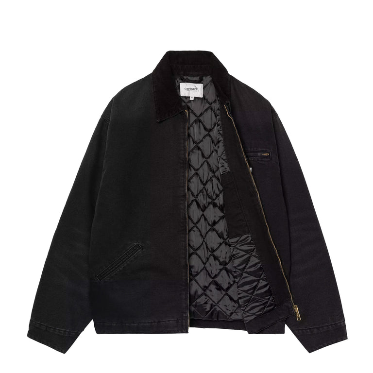 Carhartt WIP OG Detroit Jacket - XXL / Black / Black Stone Canvas - 3
