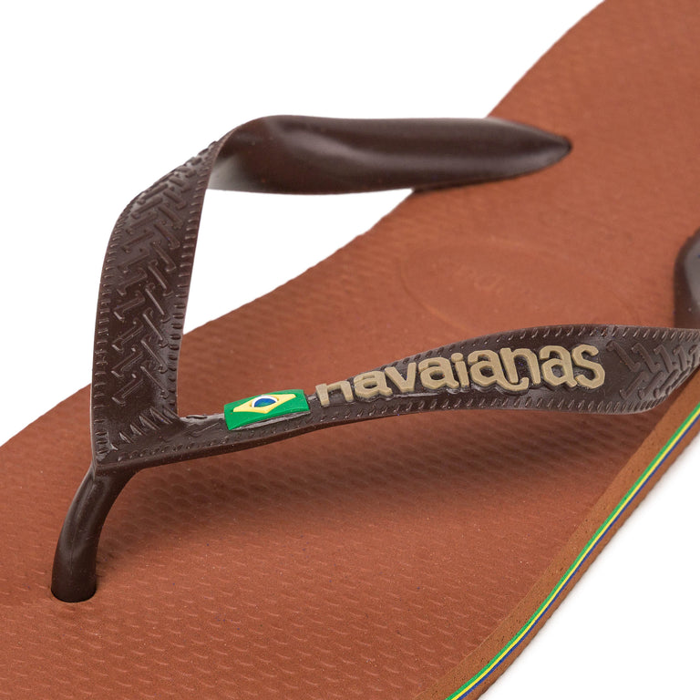 Havaianas Brasil Logo - 39-40 / Brown - 4