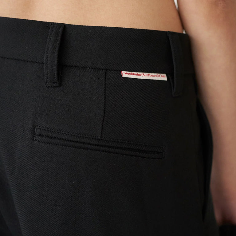 Stockholm Surfboard Club Sune Tailored Bootcut Trousers - 48 / Black - 6