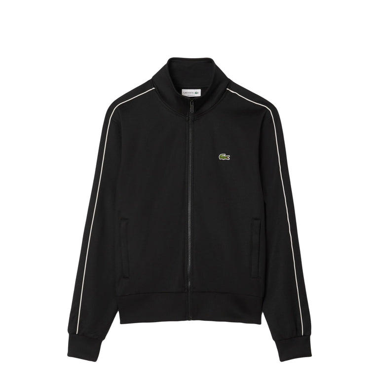 Lacoste Paris Piqué Zip-Up Track Jacket - XXL / Black - 1
