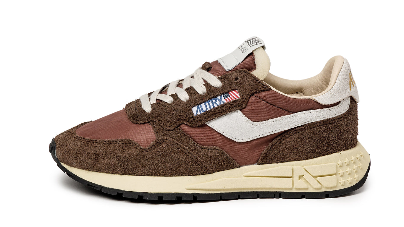 Autry Reelwind Low W *Nylon / Hairy Suede / Cracked Leather