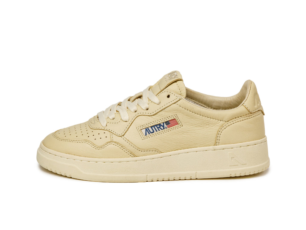 スニーカー AUTRY Women Sneakers AULW GS44 Beige Autry Medalist Low Sneakers In White And Red Leather And