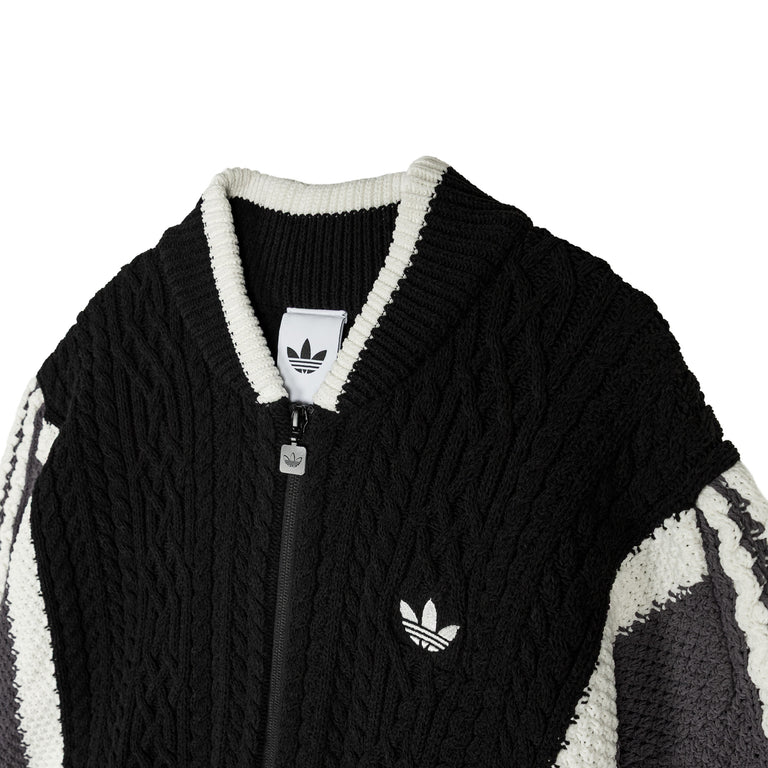 Adidas Retro Remix Cardigan - M / Black / Grey Strata / Off White - 3

