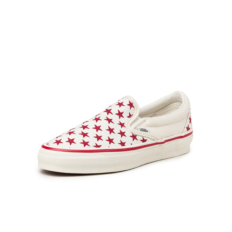 Vans Classic Slip-On *Stars* - 40.5 / White / Red - 2