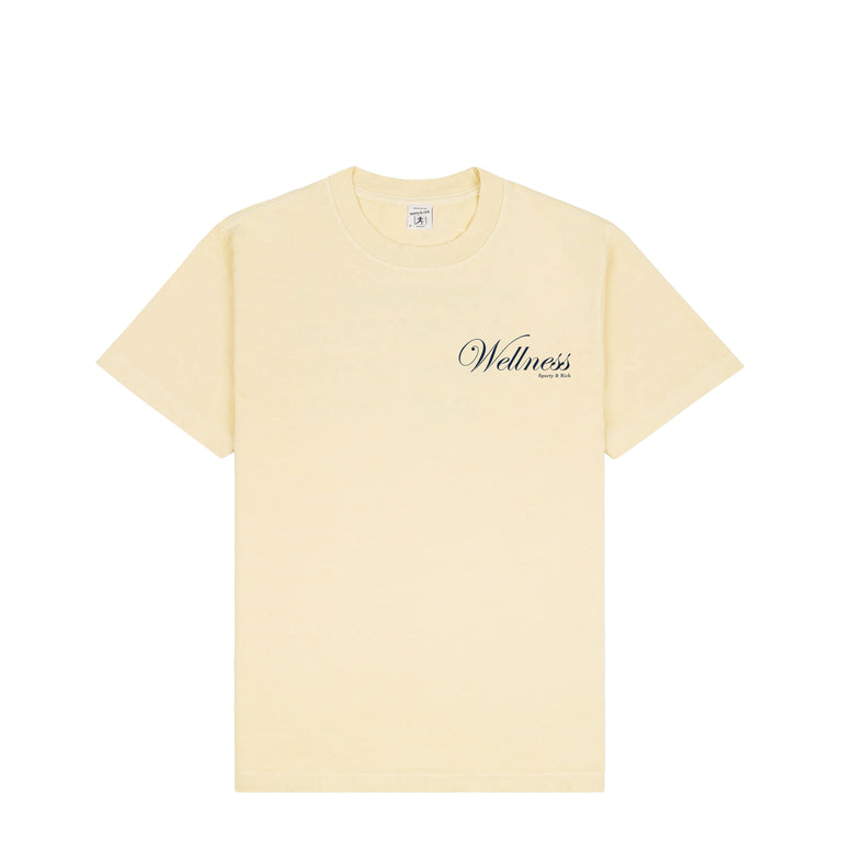 Sporty & Rich	Avenue T-Shirt - L / Almond / Navy - 2