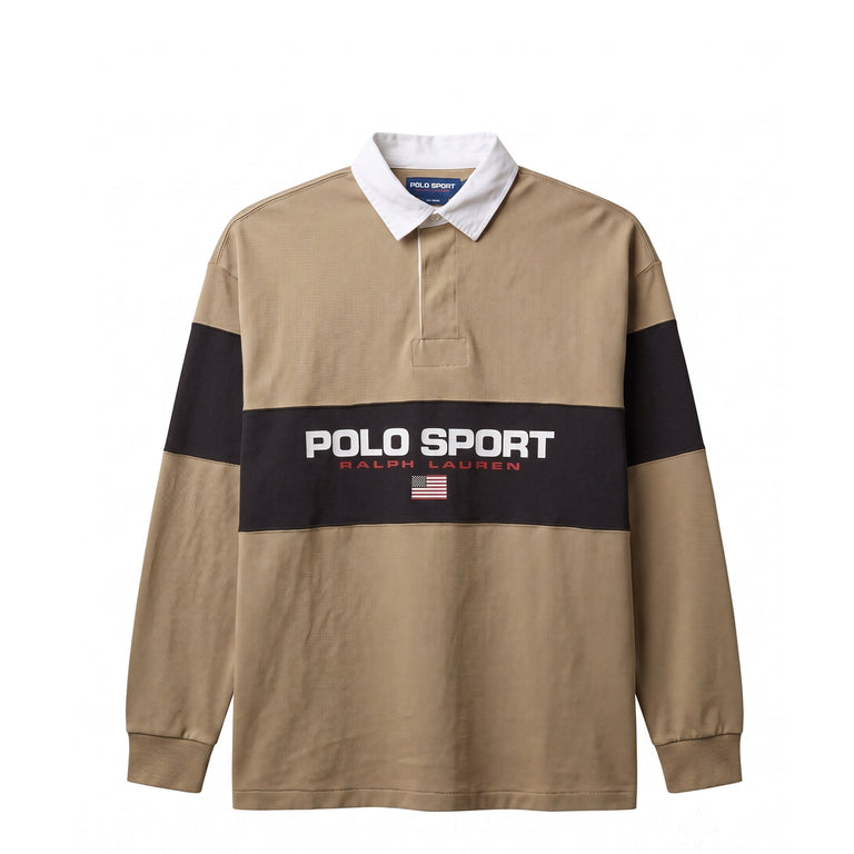 Polo Ralph Lauren Polo Sport Knit Rugby Pullover - XXL / RL Khaki / Black Boo - 1